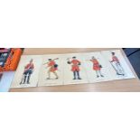 Large selection of Officers uniform prints etc