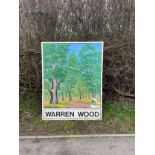 Large hand painted fibre glass pub sign, measures approx 58 inches tall 45 inches wide