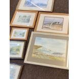 Selection of assorted framed pictures and prints largest measures approx 18 inches by 22inches