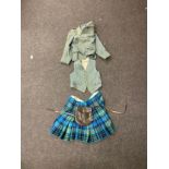 Small Scotish kilt jacket and sporran