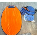 Selection of 5 folding beach mats