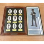 2 Framed Scottish uniform prints largest measures 15 inches by 20 inches