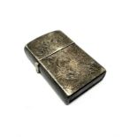 Vintage japanese sterling 950 silver Zippo cigarette lighter