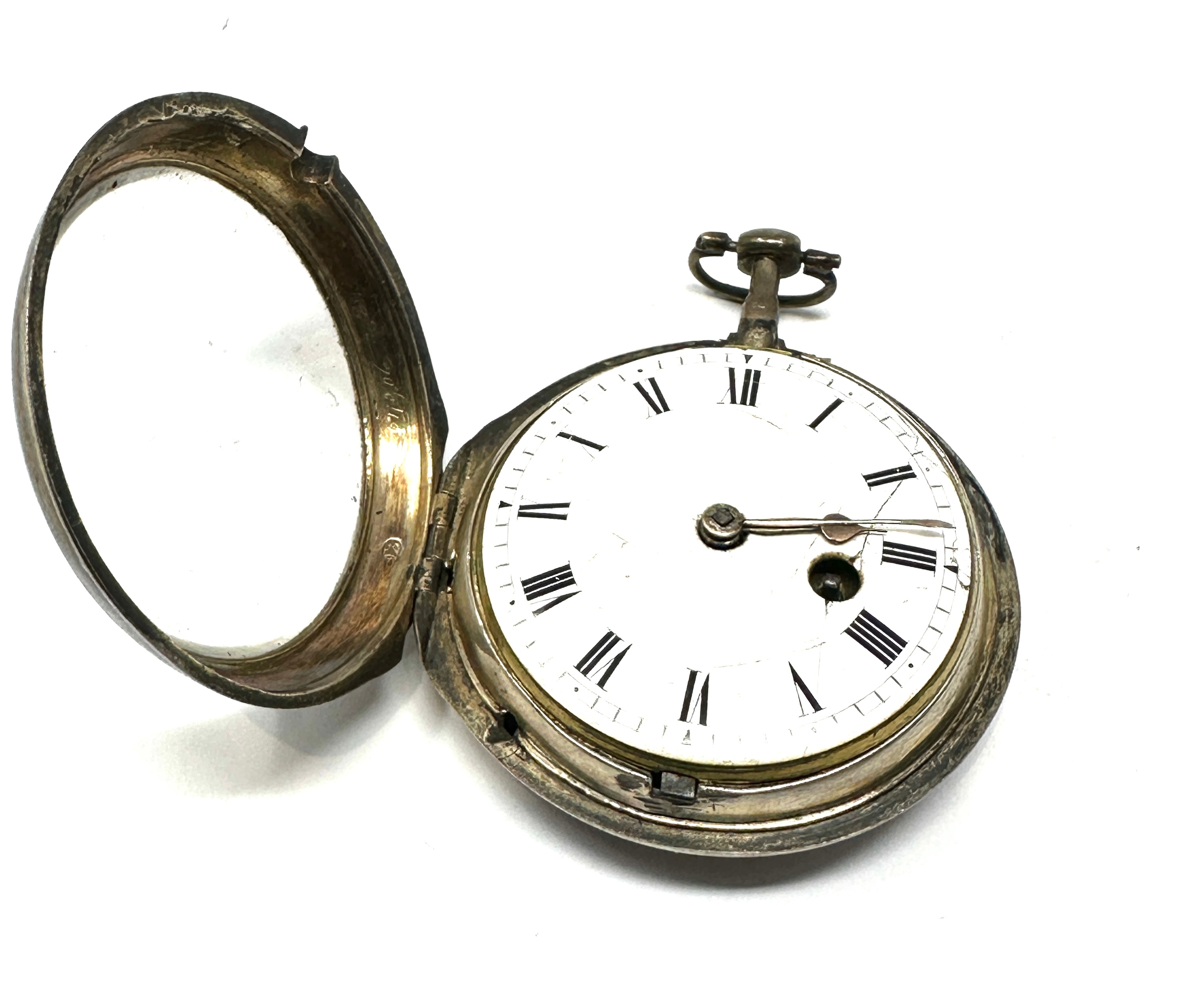 Fine 18th century verge pocket watch by Wm Carter London the watch is ticking case hallmarked for - Image 3 of 5