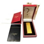 Fine Boxed Cartier paris lighter No 78032 A in great near original condition boxed with booklets box