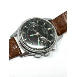 Vintage gents Sekonda centre second Chronograph Watch 19 jewel USSR the watch is ticking