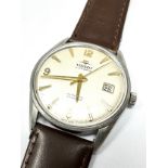 Vintage Tissot visodate seastar automatic gents wristwatch the watch is ticking