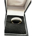 9ct gold diamond half ring (1.5g)