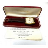 Vintage boxed gents mappin & webb automatic wrist watch the watch is ticking