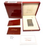 Fine Boxed Dupont paris lighter No 1B9BR99 in near original condition boxed with booklets & card