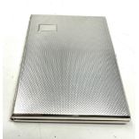 Hallmarked silver cigarette case