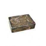 Vintage silver pill box