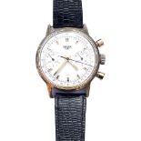1960s Vintage gents pre-Carrera Heuer Tachymeter chronograph wristwatch with valjoux movement