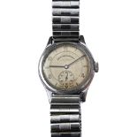 ww2 period west end watch company Longines British civil service in India wristwatch stainless steel