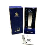 Vintage Dunhill Tallboy Table lighter with original box and instructions