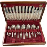 50 piece canteen of EPNS cutlery set, viners