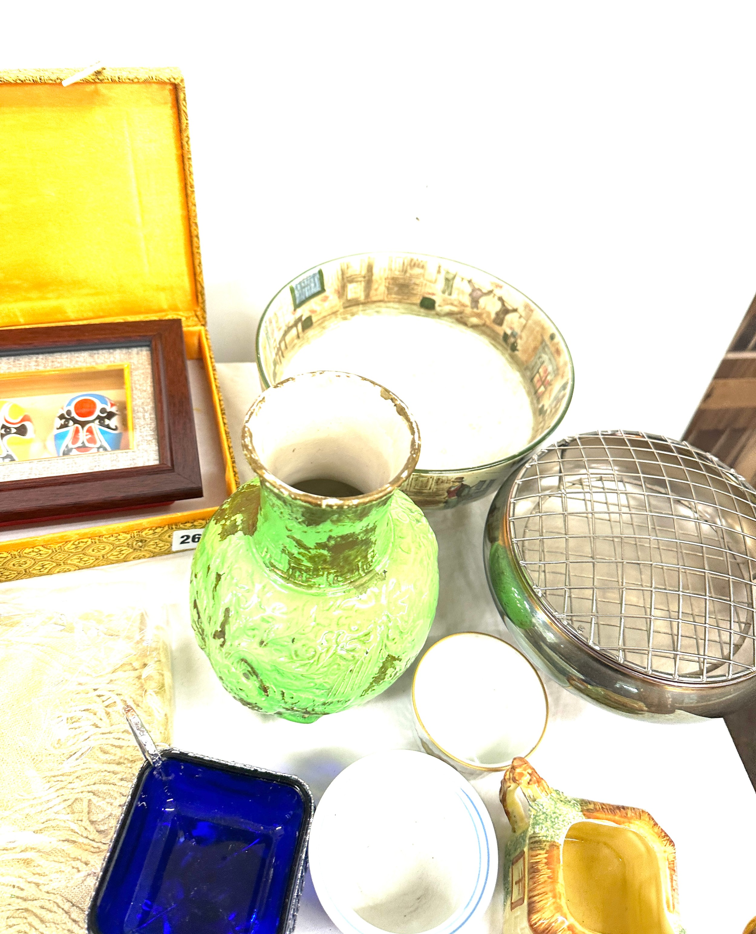 Selection of miscellaneous includes brass ware, pottery, plates, vases, jugs etc - Image 5 of 8