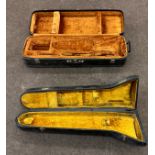 Two musical instrument cases