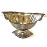 Edwardian silver large sugar bowl measures approximately 11cm tall 18cm wide, total weight 234g,