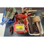 Selection of assorted tools includes hammers, drill bits etc