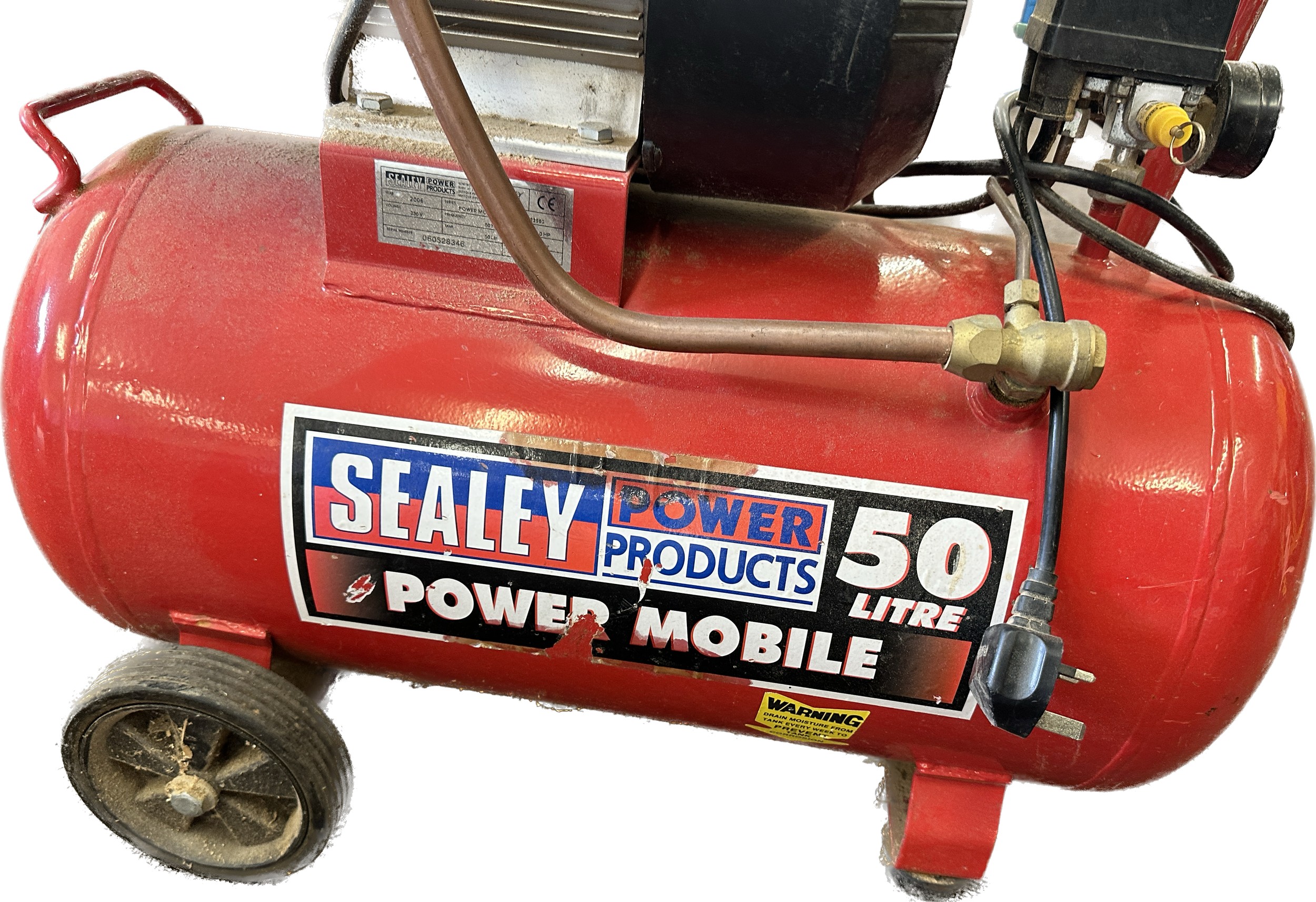 Sealey 50 litre compressor hp 3.0, working order - Image 2 of 4