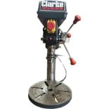 Clarke Metal worker pillar drill with accessories, in working order