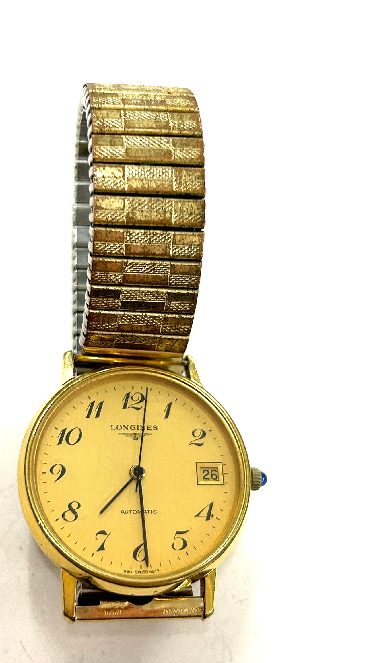 Vintage gents c.1970's Longines gold tone wristwatch automatic Longines cal L990.1 25 jewel - Image 4 of 5