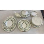 Wedgwood Santa Clara pattern part dinner service to include meat plates, gravy jug, tureens etc