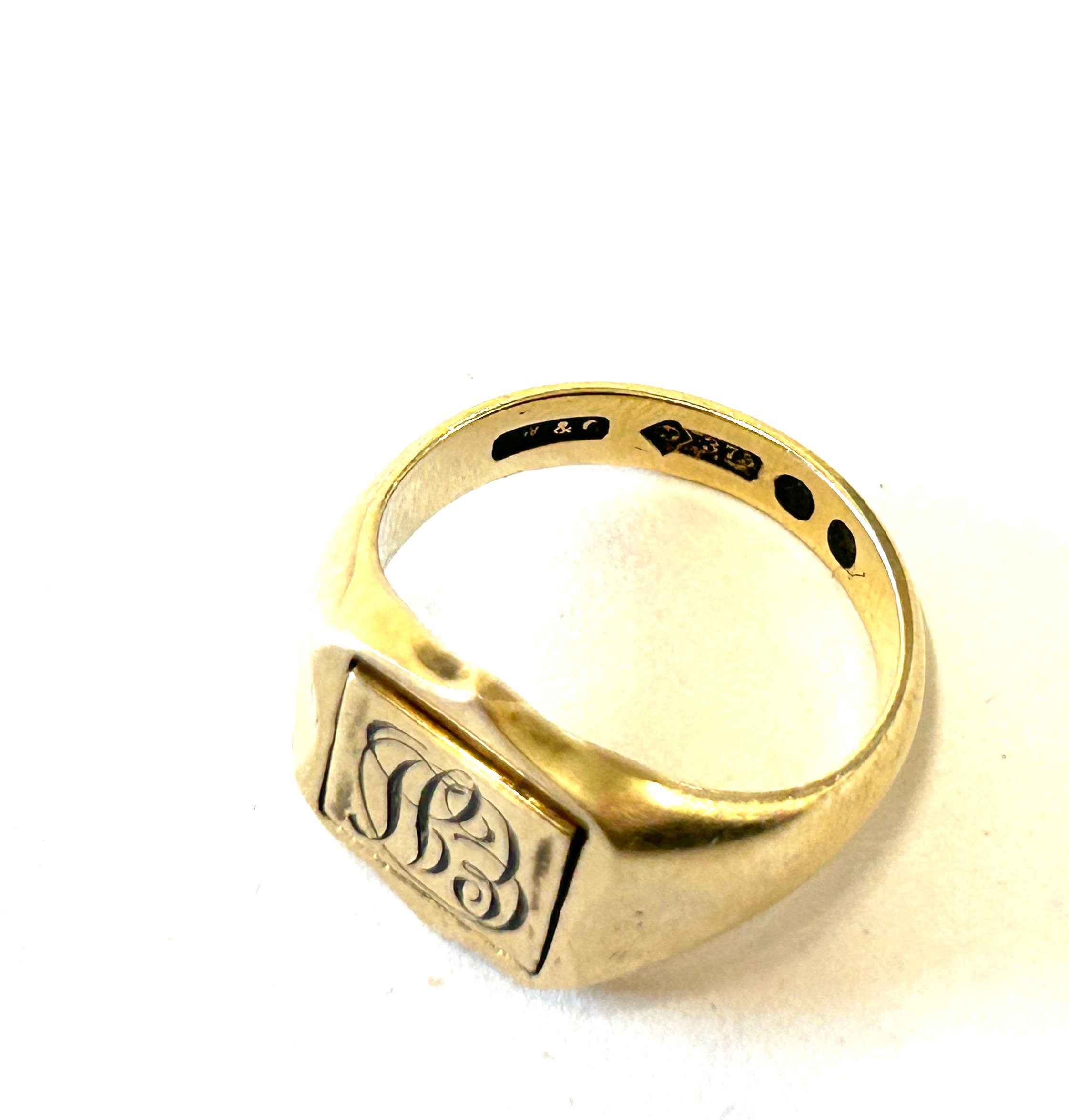 Vintage 9ct gold masonic enamel swivel signet ring, weight approximately 5.6grams, ring size L, - Image 2 of 6