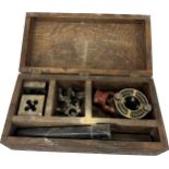 Cased Thomas and Chatwin and co tap and dye set