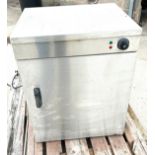 ACE stainless steel plate warmer untested, approximate measurements: Height 29.5 inches, Width 23