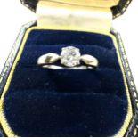 18ct gold diamond solitaire ring diamond measures approx 4.1mm dia weight 2.3g