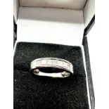 18ct white gold diamond half eternity ring (4.7g)