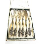 6 vintage Norway silver tea spoons by th.marthinsen