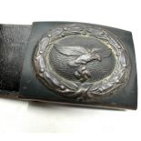 ww2 german Luftwaffe leather belt & buckle