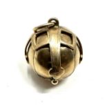 Large Vintage 9ct gold & silver masonic orb weight 13g