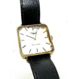 Vintage gents Longines Flagship wrist watch the watch is ticking dial stained