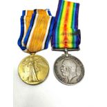 ww1 casualty medal pair to 46176 pte b wilkinson west yorks reg