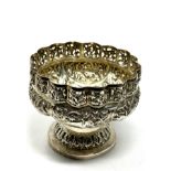 Indian silver bowl measures approx 9cm dia height 7cm