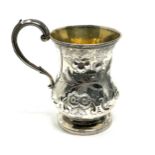 Victorian silver mug London silver hallmarks