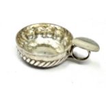 Silver wine tasting cup continental silver hallmarks