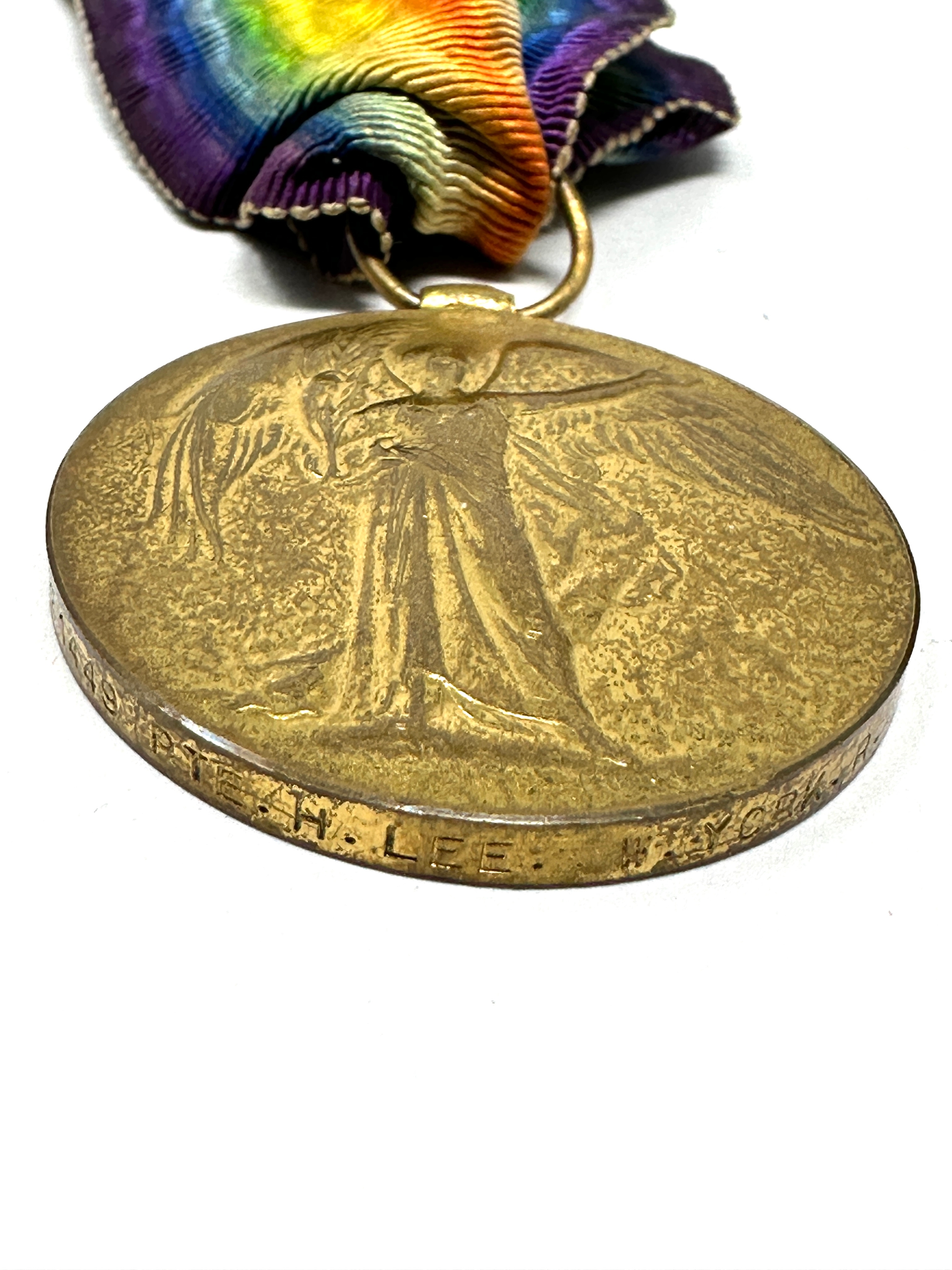 ww1 1st day battle of the somme K.I.A medal to 21449 pte h.lee west york reg - Image 3 of 3