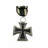 ww1 german iron cross 2nd class maker stamp on ring