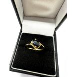9ct gold sapphire single stone ring (2.1g)