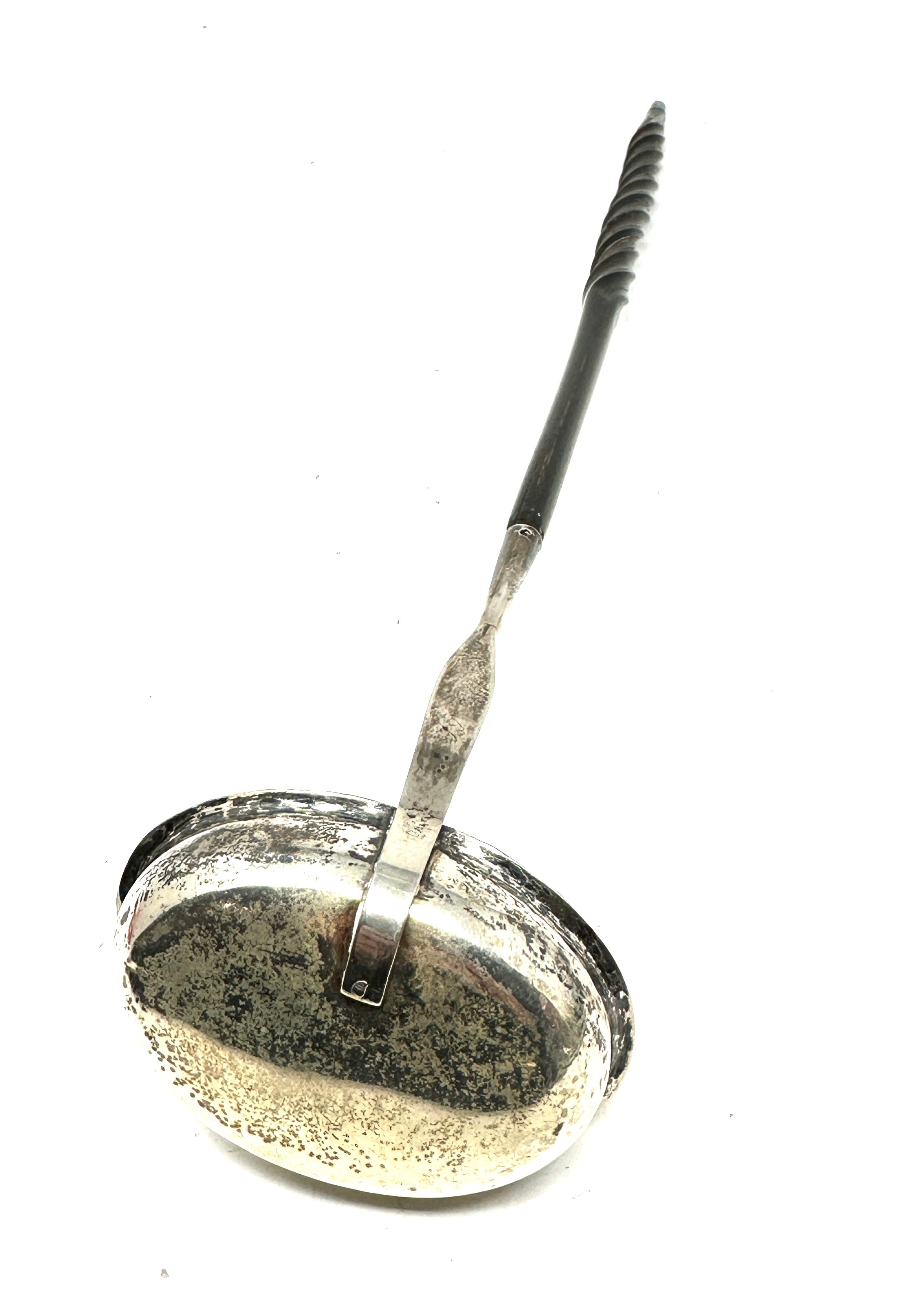 Antique silver toddy ladle - Image 3 of 3