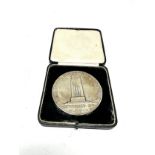 silver ww1 armistice memorial medal by cls doman in original fitted box
