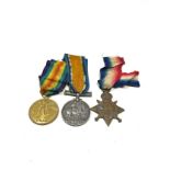 ww1 trio medals to 3-3426 l.cpl -pte w.copper essex reg