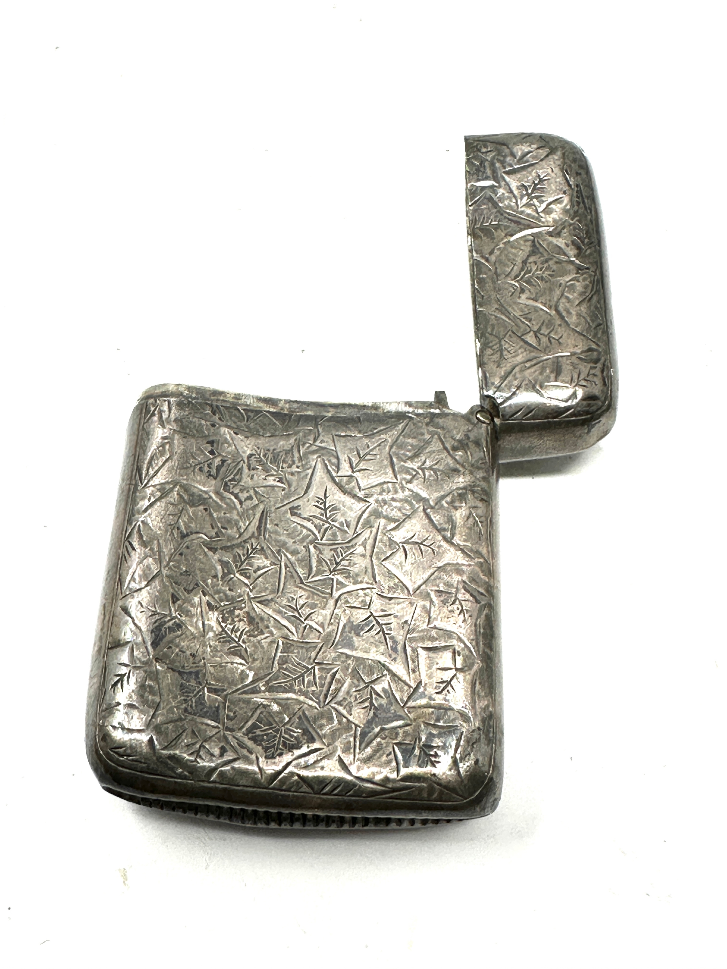 Antique silver vesta case - Image 2 of 3