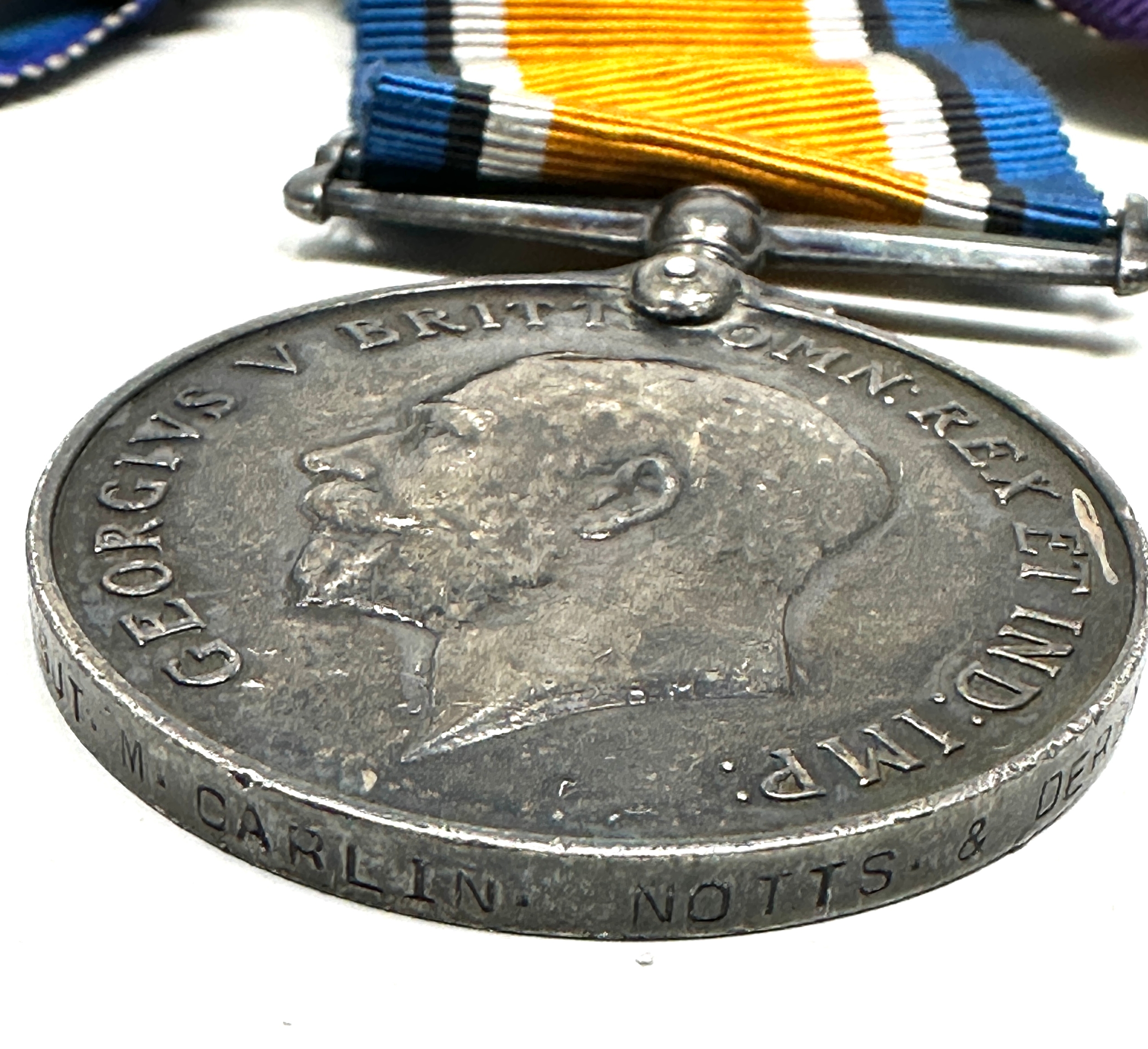 ww1 -ww2 mounted medal group to 240865 sjt m carlin notts & derby star named 6952 pte h.m carlin - Image 4 of 4