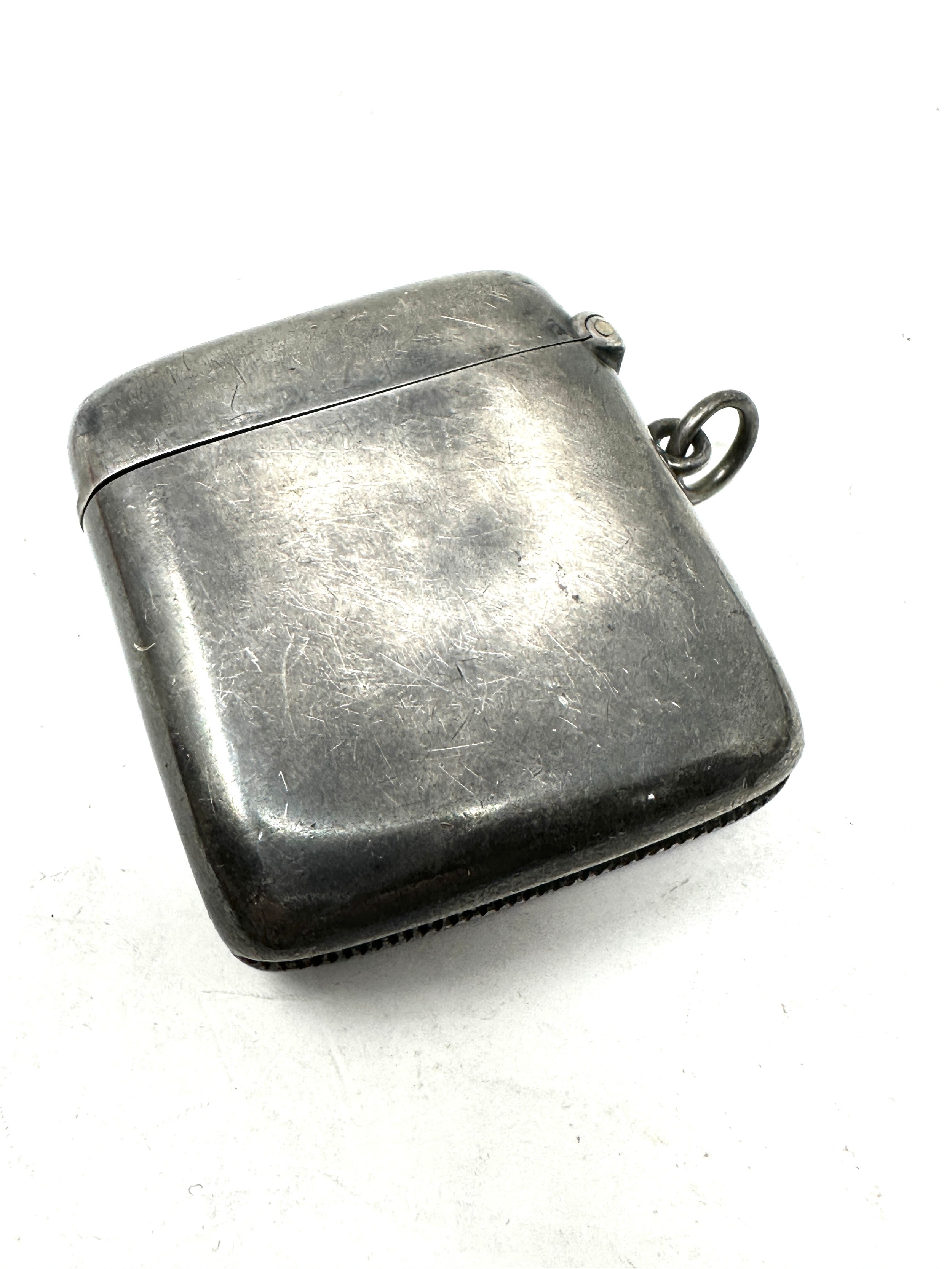 Antique silver vesta case - Image 2 of 3